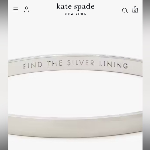 New in package! Kate Spade “find the silver lining” bangle - Picture 3 of 9
